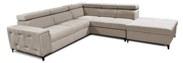 Narożnik do pokoju, kanapa narożna Glamour 270x200 cm Bella