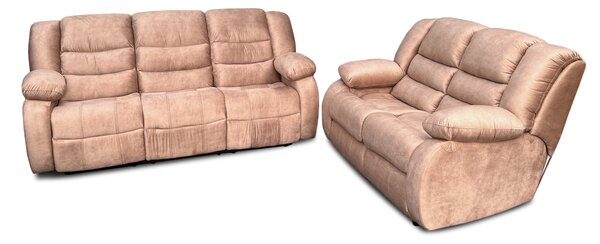 Kanapa 3 osobowa 2 x funkcja relax + sofa 2 osobowa w wersji klasycznej