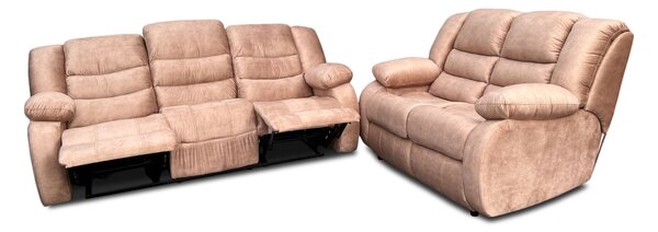 Kanapa 3 osobowa 2 x funkcja relax + sofa 2 osobowa w wersji klasycznej