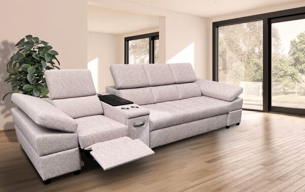 Kanapa z funkcją spania, kanapa 4 osobowa Infinity III funkcją relax i barkiem