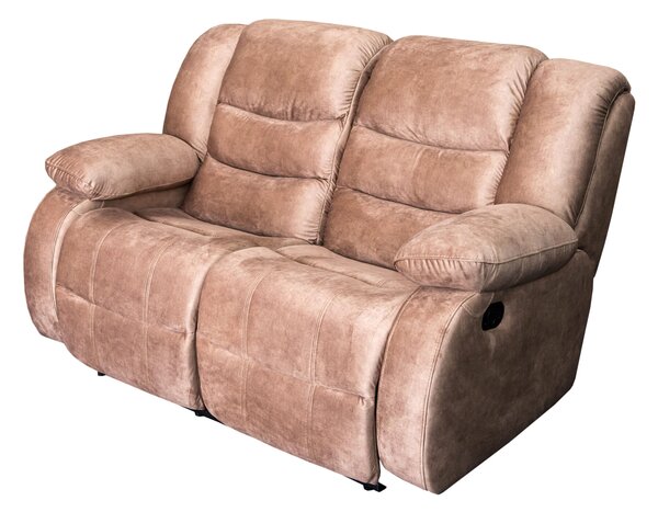 Sofa 2 osobowa, kanapa skórzana Borys 2 x relax manualny 100% Skóra naturalna