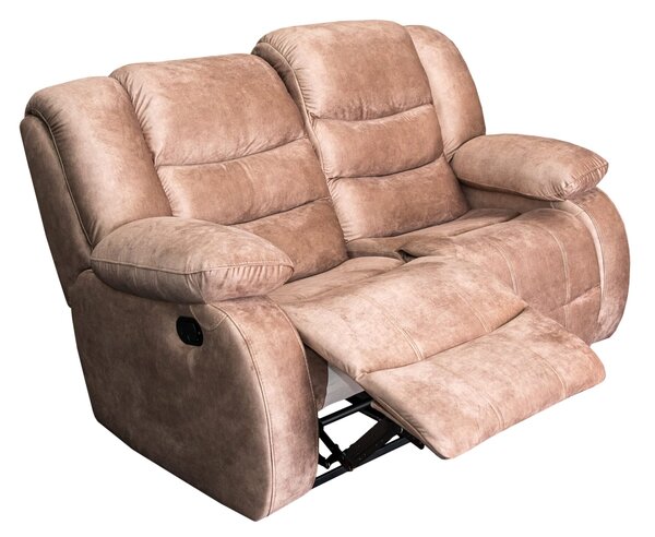 Sofa 2 osobowa, kanapa skórzana Borys 2 x relax manualny 100% Skóra naturalna