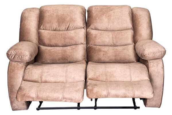 Sofa 2 osobowa, kanapa skórzana Borys 2 x relax manualny 100% Skóra naturalna