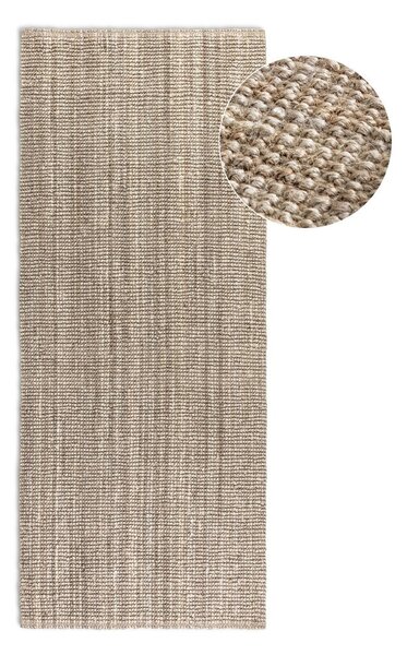 Szarobrązowy chodnik z juty 80x200 cm Bouclé – Hanse Home