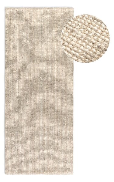 Kremowy chodnik z juty 80x200 cm Bouclé – Hanse Home