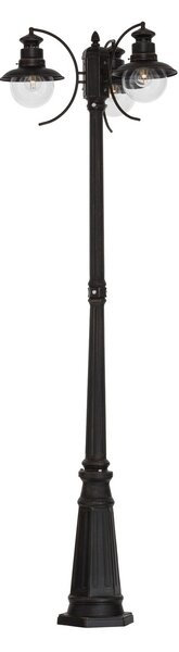 Zewnętrzna Lampa Lindby, EDDIE, ściemnialny, brąz rdzawy, metal, dworkowy | rustykalny