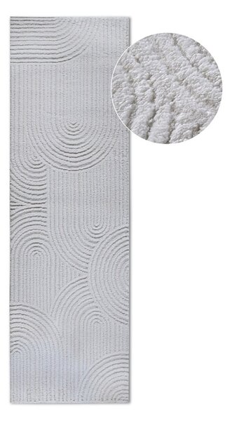 Kremowy chodnik 80x240 cm Chappe Cream White – Elle Decoration