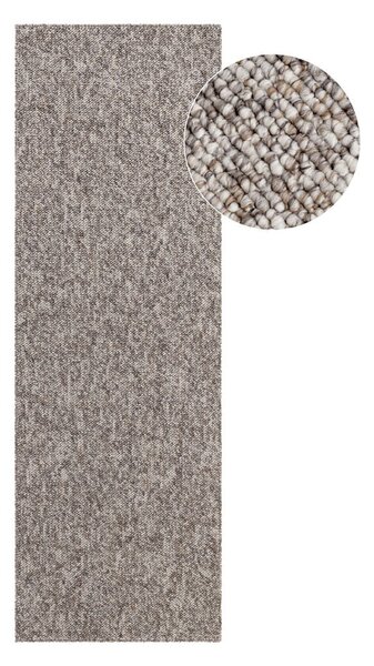 Szary chodnik odpowiedni do prania 80x240 cm Rocco Taupe – Elle Decoration