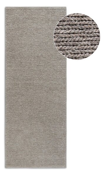 Jasnobrązowy wełniany chodnik tkany ręcznie 80x200 cm Francois – Villeroy&Boch