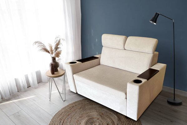 Nowoczesna sofa dwuosobowa Malaga w minimalistycznym designie