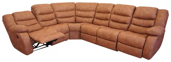 Narożnik Borys 270/300 cm 1 x Relax manualny, tkanina obiciowa