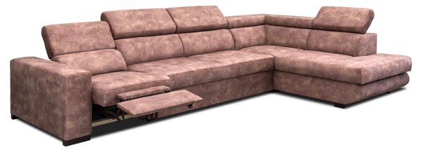 Narożnik rozkładany 330/200 cm Jerry I relax rozkładany, ruchome zagłówki
