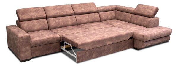 Narożnik rozkładany 330/200 cm Jerry I relax rozkładany, ruchome zagłówki