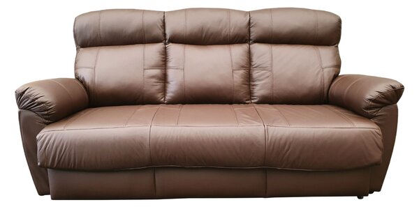 Skórzana sofa Monaco trzyosobowa w wersji klasycznej bez funkcji