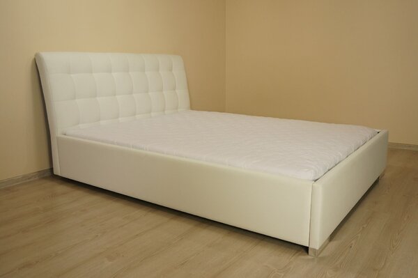 Łóżko tapicerowane PIK 140/200 cm ze stelażem w stylu glamour