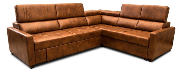 Skórzany narożnik rozkładany 280/240 cm INFINITY VIII 100% skóra naturalna