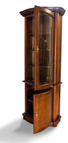 Witryna dębowa Dalia 2D wys. 207 cm
