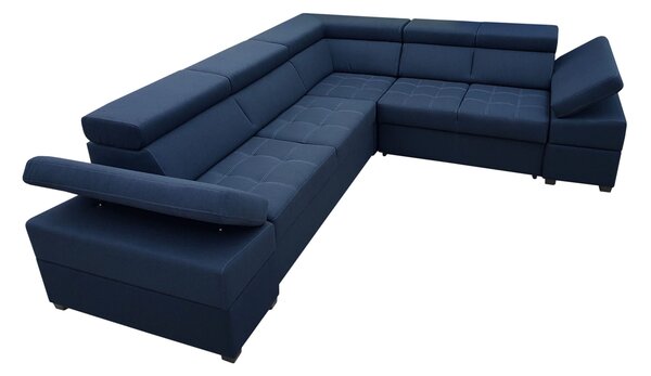 Narożnik INFINITY I 300/260 cm funkcja spania, ruchome zagłówki w tkaninie plamoodpornej