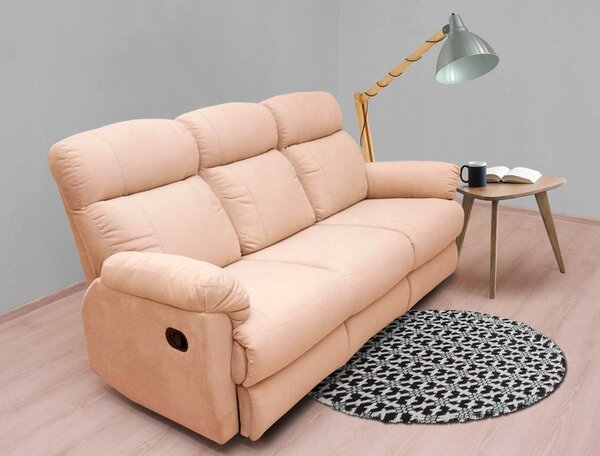 Trzyosobowa sofa wypoczynkowa MONACO 2 x relax manualny