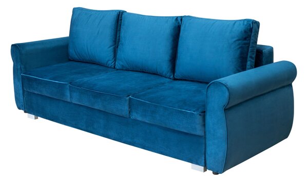 SOFA 3- osobowa EMILY z funkcją spania i pojemnikiem na pościel w tkaninie Premium