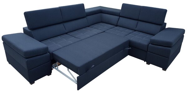 Narożnik INFINITY I 300/260 cm funkcja spania, ruchome zagłówki w tkaninie plamoodpornej
