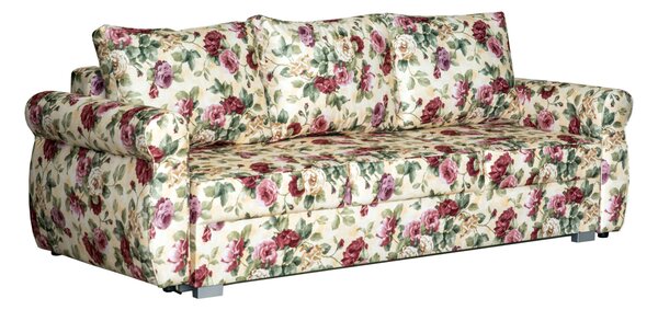 3 os. Sofa EMILY z funkcją spania i pojemnikiem na pościel, styl angielski