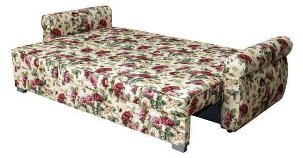 3 os. Sofa EMILY z funkcją spania i pojemnikiem na pościel, styl angielski