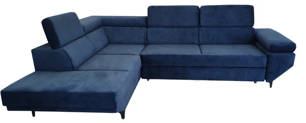 Narożnik KRIS I 280/210 cm w tkaninie plamoodpornej/ funkcja spania / regulowane zagłówki