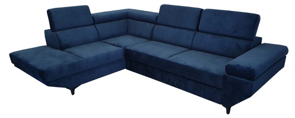 Narożnik KRIS I 280/210 cm w tkaninie plamoodpornej/ funkcja spania / regulowane zagłówki