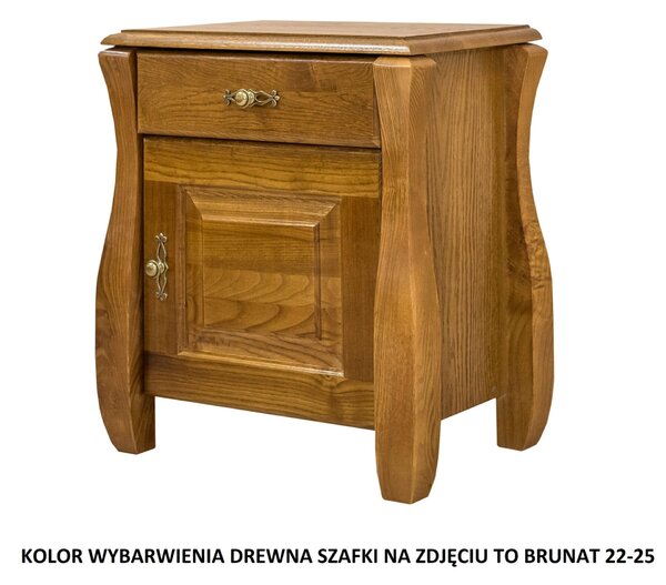 Szafka Nocna Dębowa Fala 1S1D mała