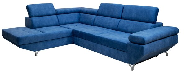 Narożnik KRIS I 280/210 cm w tkaninie plamoodpornej/ funkcja spania / regulowane zagłówki