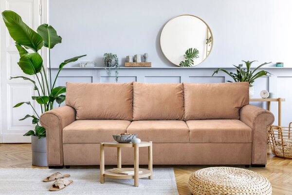 3-osobowa Sofa AMELIA V z funkcją spania w tkaninie plamoodpornej