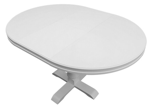 Klasyczny Stół CEZARY 90 cm + 40 cm okrągły rozkładany