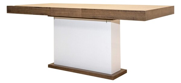 ZESTAW MEBLI do jadalni/salonu - Stół 160+40 cm wkładka SJ10 + 4 Krzesła KW76