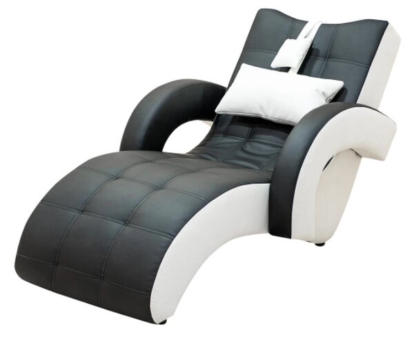 Szezlong Exclusive Leżanka Relax + Masaż w skórze naturalnej 100%