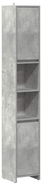 Szafka łazienkowa, szarość betonu, 30x30x183,5 cm