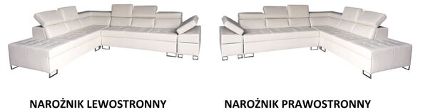 Ekskluzywny Narożnik INFINITY V 330/280 cm 100% Skóra naturalna