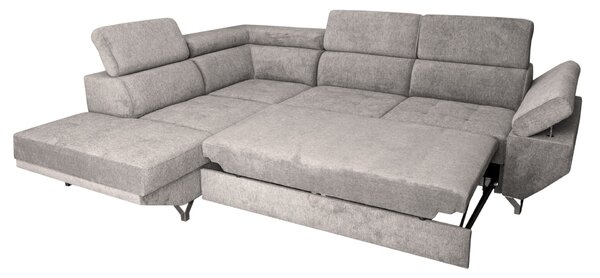 Narożnik KRIS I 280/210 cm funkcja spania, ruchome zagłówki i podłokietnik