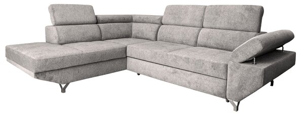 Narożnik KRIS I 280/210 cm funkcja spania, ruchome zagłówki i podłokietnik