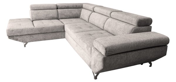 Narożnik KRIS I 280/210 cm funkcja spania, ruchome zagłówki i podłokietnik