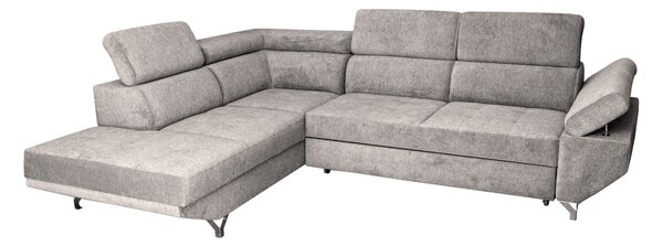 Narożnik KRIS I 280/210 cm funkcja spania, ruchome zagłówki i podłokietnik