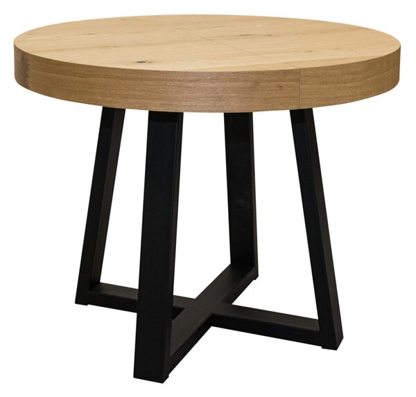 Stół rozkładany 100 + 40 cm SJ971 styl loft industrialny