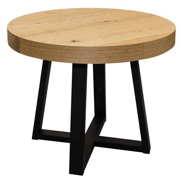 Stół rozkładany 100 + 40 cm SJ971 styl loft industrialny