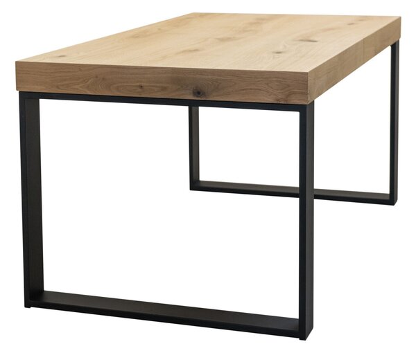Stół rozkładany 160/90 + 40 cm SJ51 w stylu loft industrialny