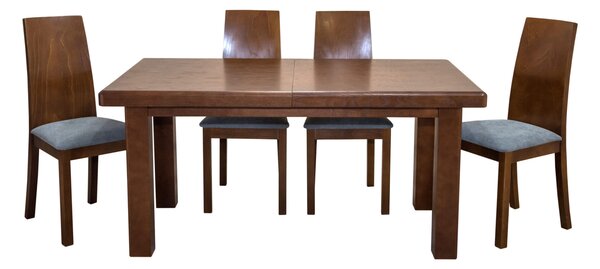 ZESTAW MEBLI do jadalni: Stół S22 160/240 x 90cm + 6 krzeseł KJ28