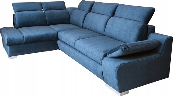 Narożnik OLSEN II 270x190 cm ruchome zagłówki z funkcją spania