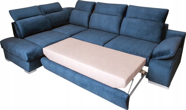 Narożnik OLSEN II 270x190 cm ruchome zagłówki z funkcją spania