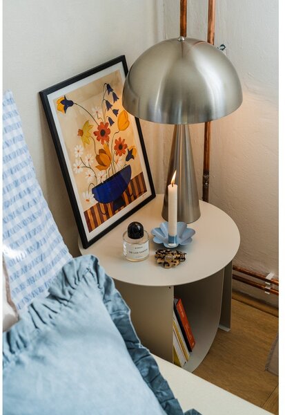 Lampa stołowa w kolorze srebra Leitmotiv Sublime, wys. 51 cm