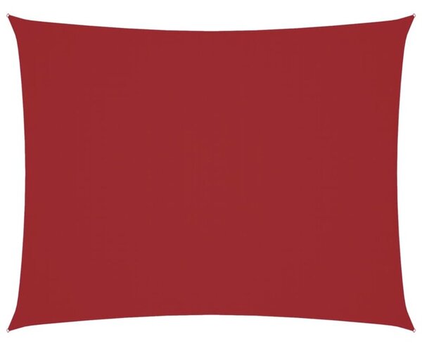 Prostokątny żagiel ogrodowy, tkanina oxford, 5x7 m, czerwony