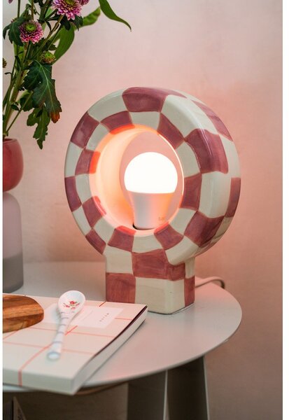 Różowa lampa stołowa (wysokość 23,5 cm) Vialini – Bloomingville